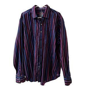 Robert Graham Men’s Long Sleeve Dress Shirt, Size 3XL.